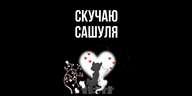 Картинка Скучаю, Сашуля