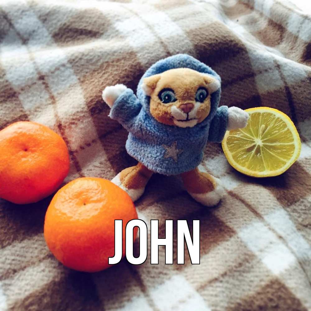 Открытка  с именем. John, Главная  