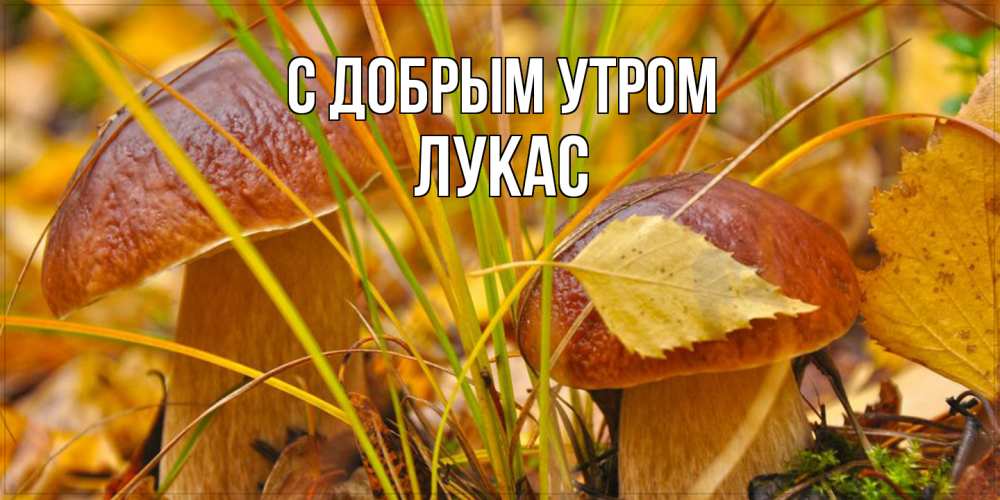 Открытка  с именем. Лукас, С добрым утром  