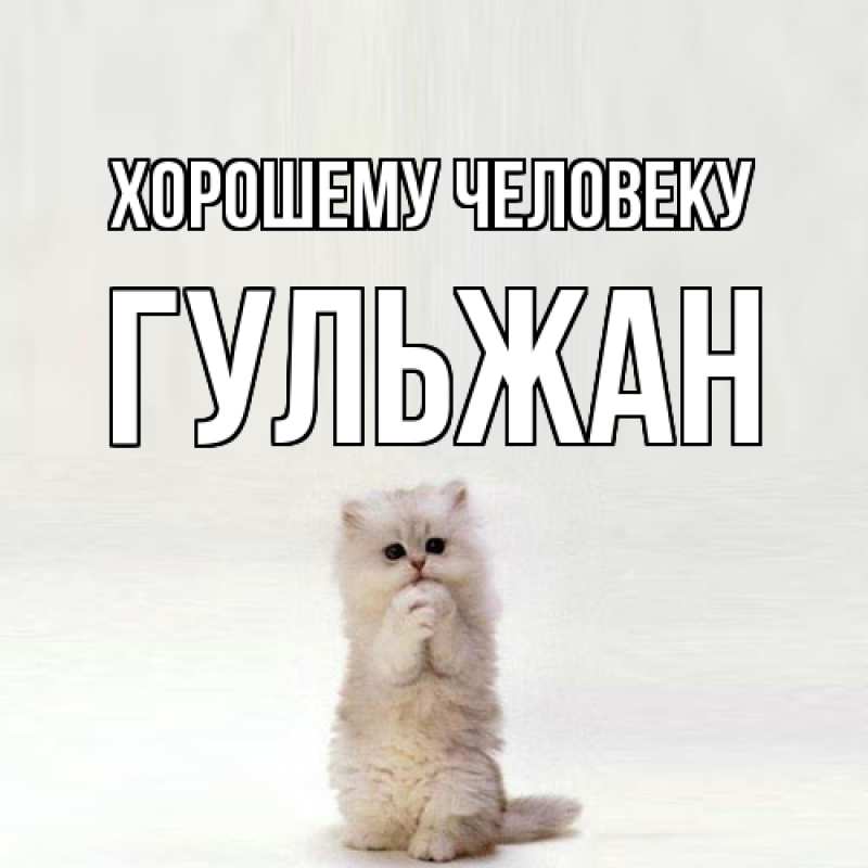 Картинка Хорошему человеку, Гульжан