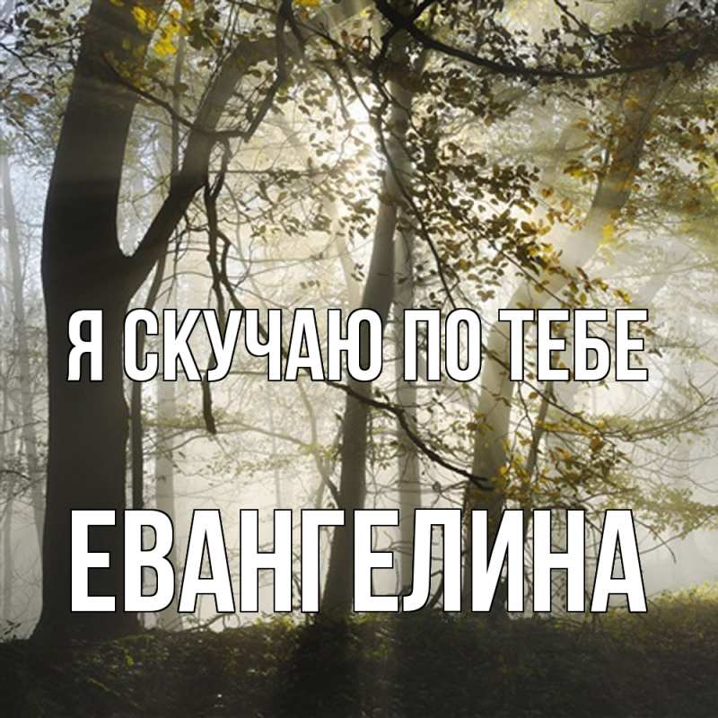 Картинка Я скучаю по тебе, Евангелина