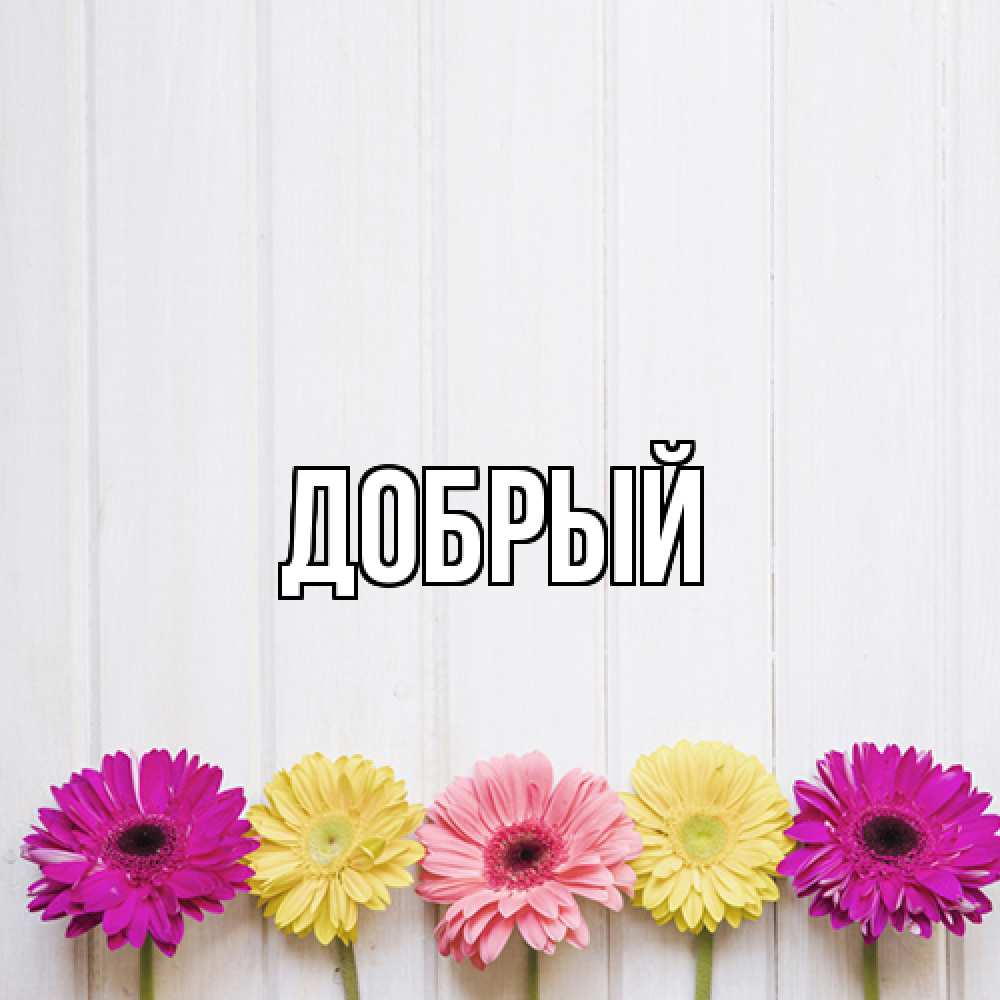Открытка  с именем. Добрый, Главная  
