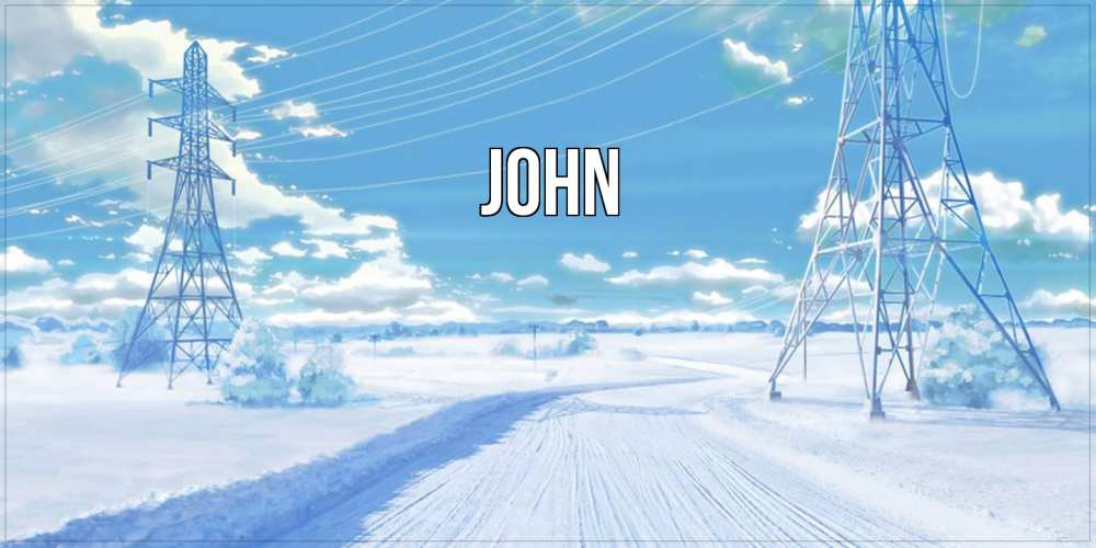 Открытка  с именем. John, Главная  