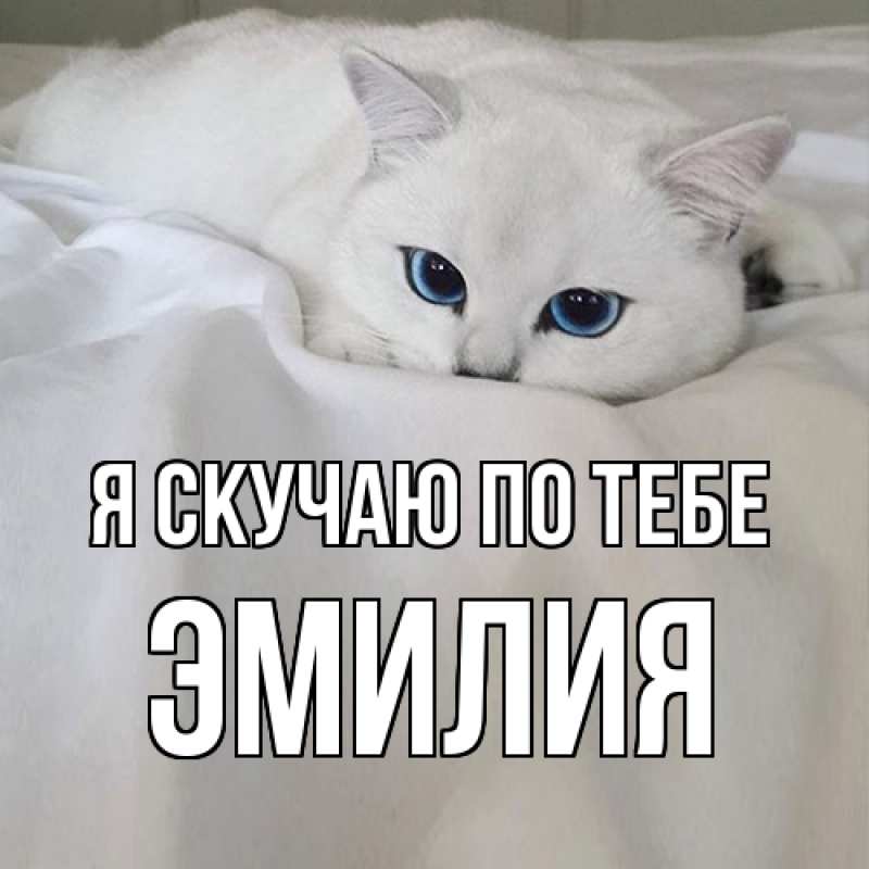 Картинка Я скучаю по тебе, ЭМИЛИЯ