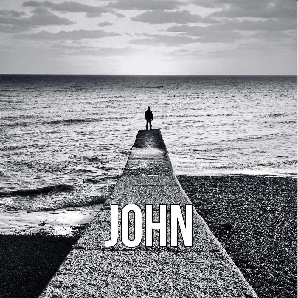 Открытка  с именем. John, Главная  