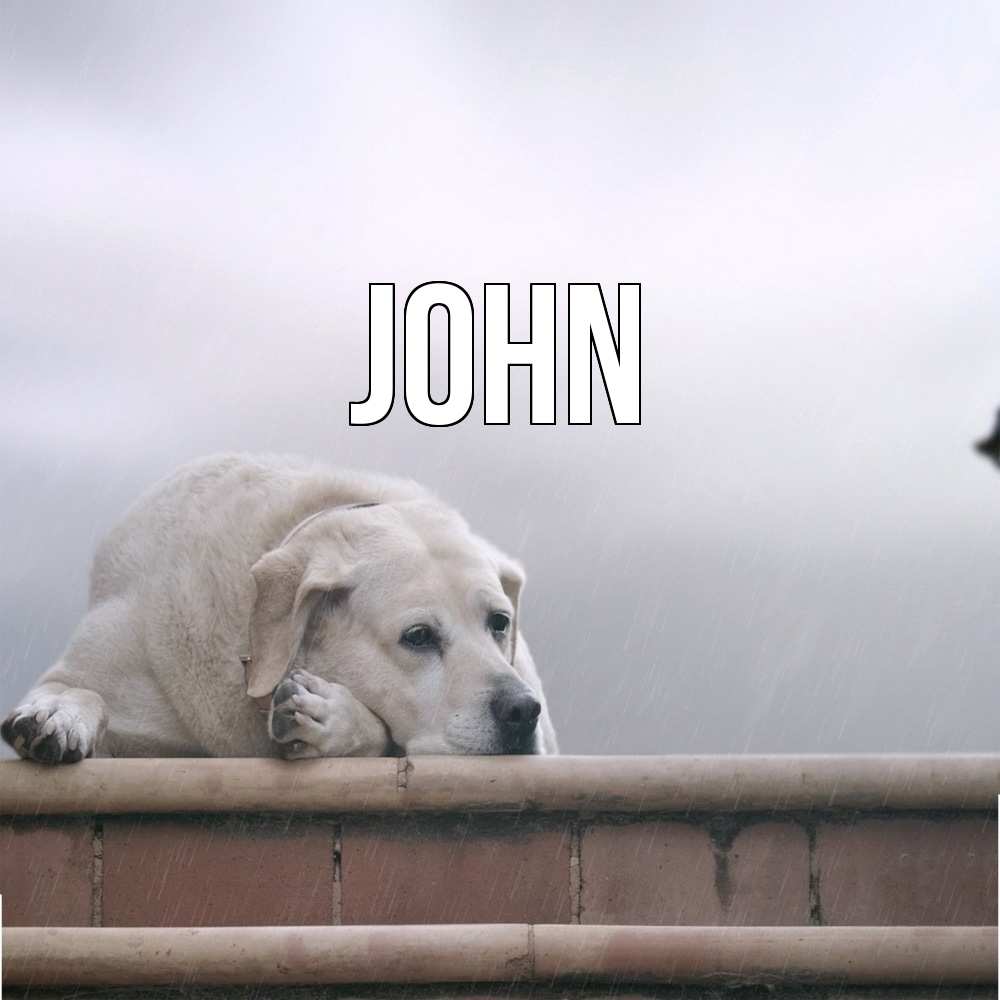 Открытка  с именем. John, Главная  