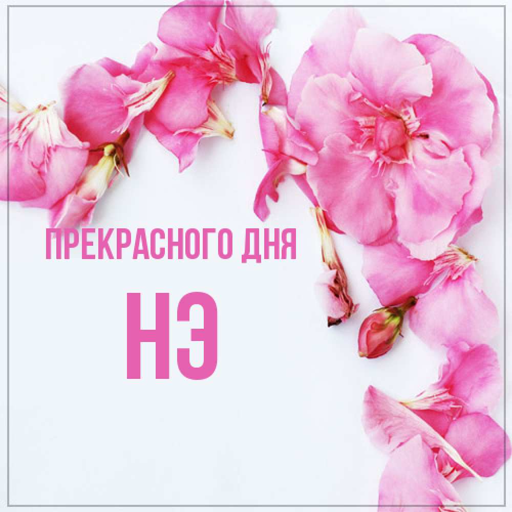 Открытка  с именем. Нэ, Прекрасного дня  