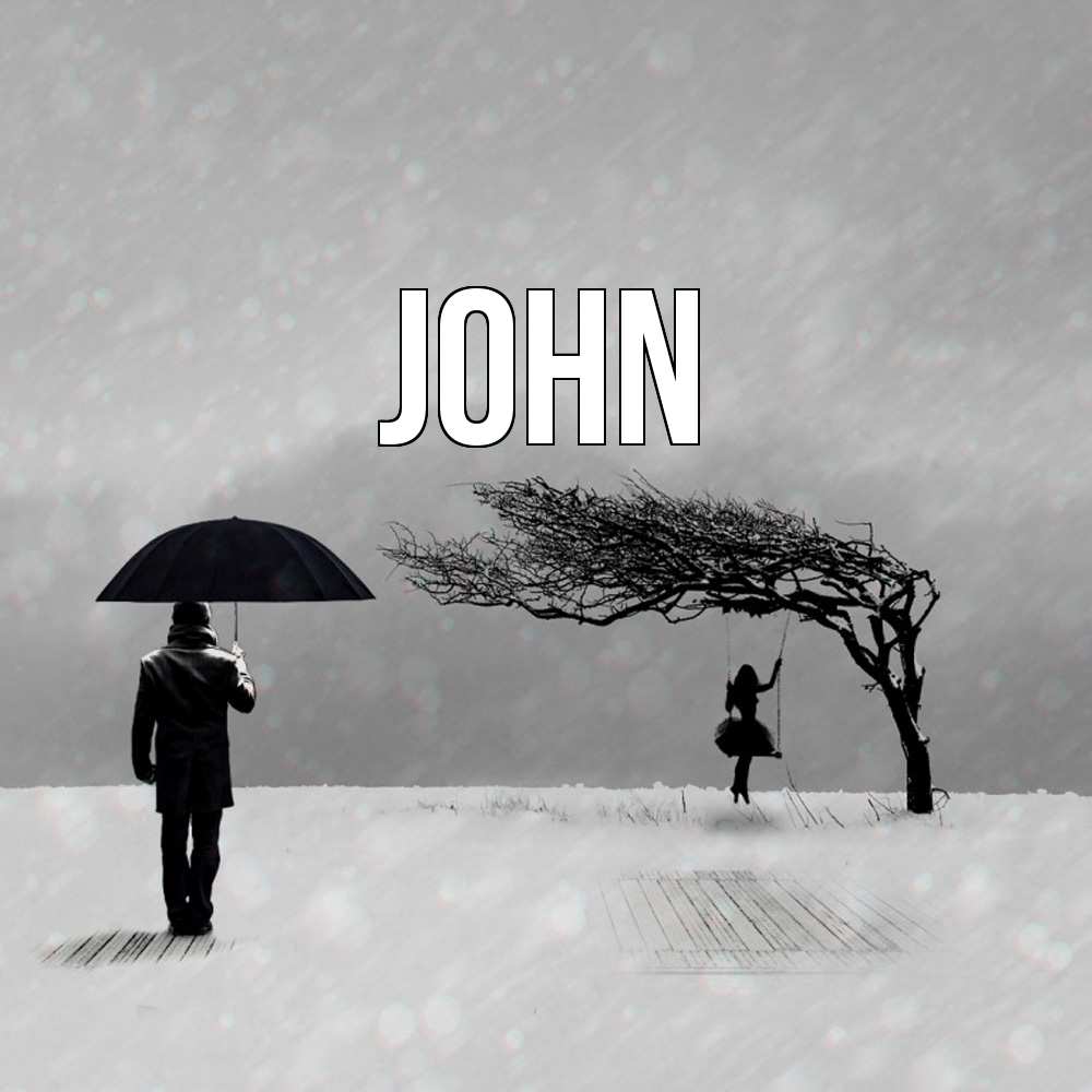 Открытка  с именем. John, Главная  