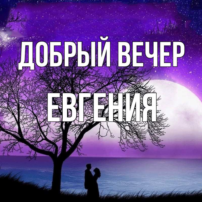 Картинка Добрый вечер, Евгения