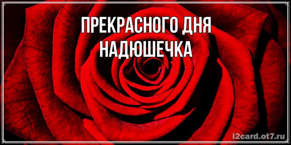 Открытка  с именем. Надюшечка, Прекрасного дня  