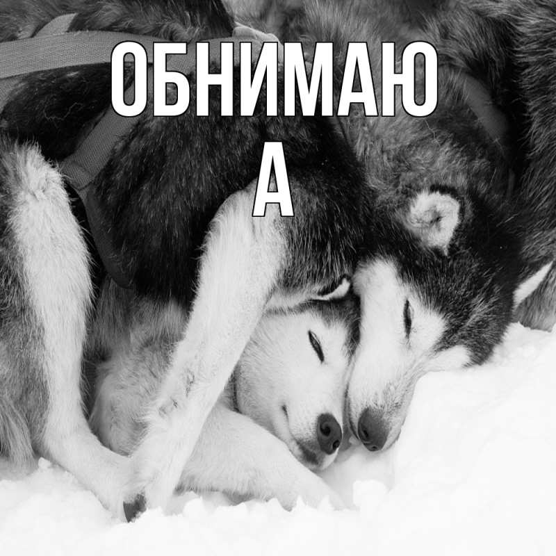 Картинка Обнимаю, а