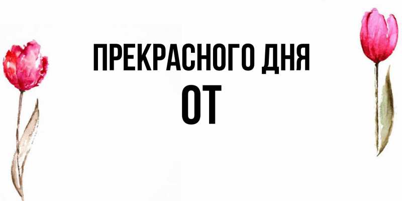 Картинка Прекрасного дня, От