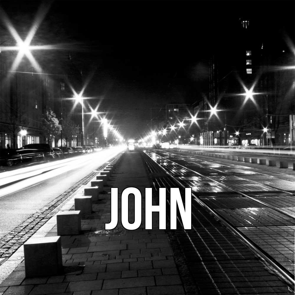 Открытка  с именем. John, Главная  