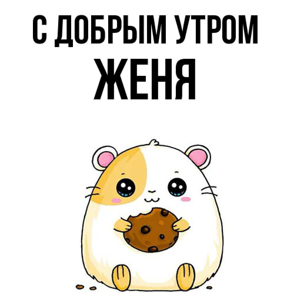 Открытка  с именем. Женя, С добрым утром  