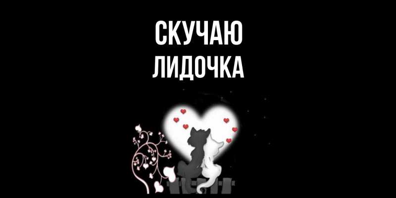 Картинка Скучаю, Лидочка