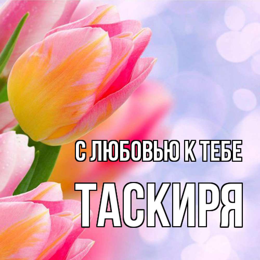 Открытка  с именем. Таскиря, С любовью к тебе  