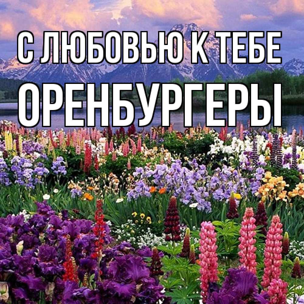 Открытка  с именем. Оренбургеры, С любовью к тебе  