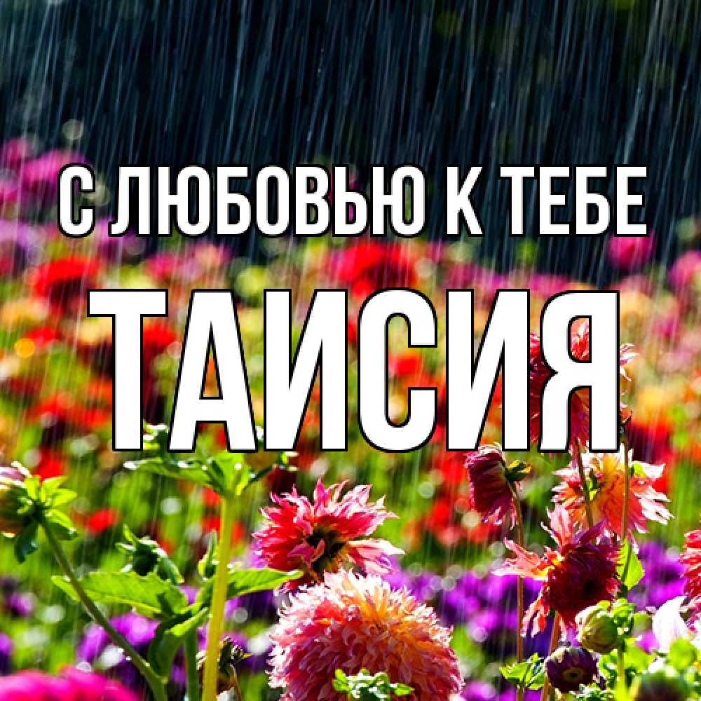 Открытка  с именем. Таисия, С любовью к тебе  
