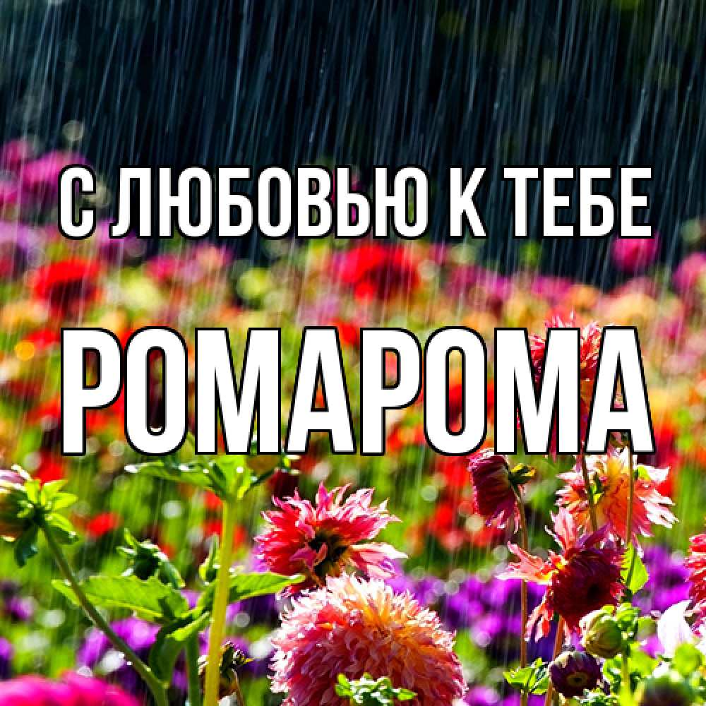 Открытка  с именем. РомаРома, С любовью к тебе  