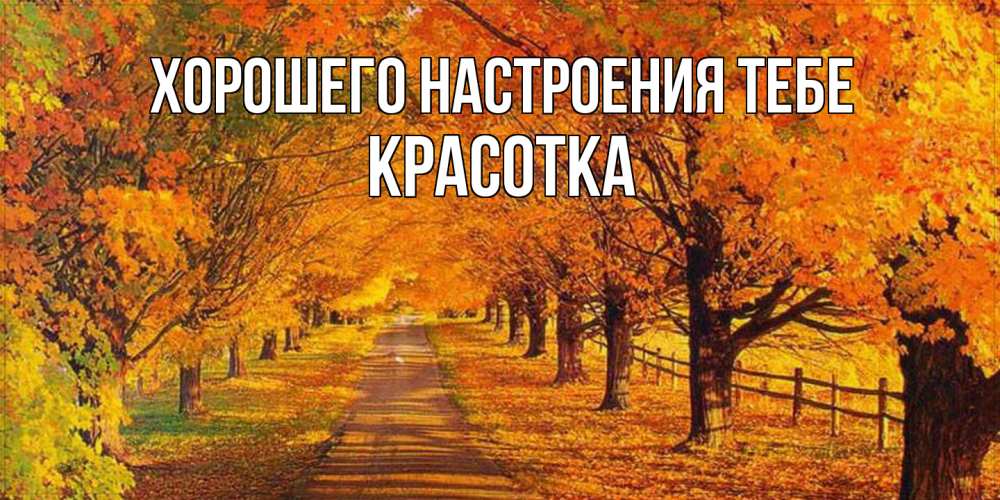 Открытка  с именем. Красотка, Хорошего настроения тебе  