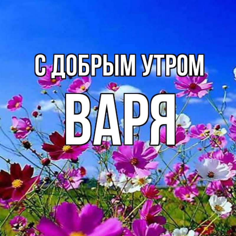 Картинка С добрым утром, варя
