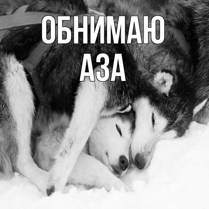 Картинка Обнимаю, Аза
