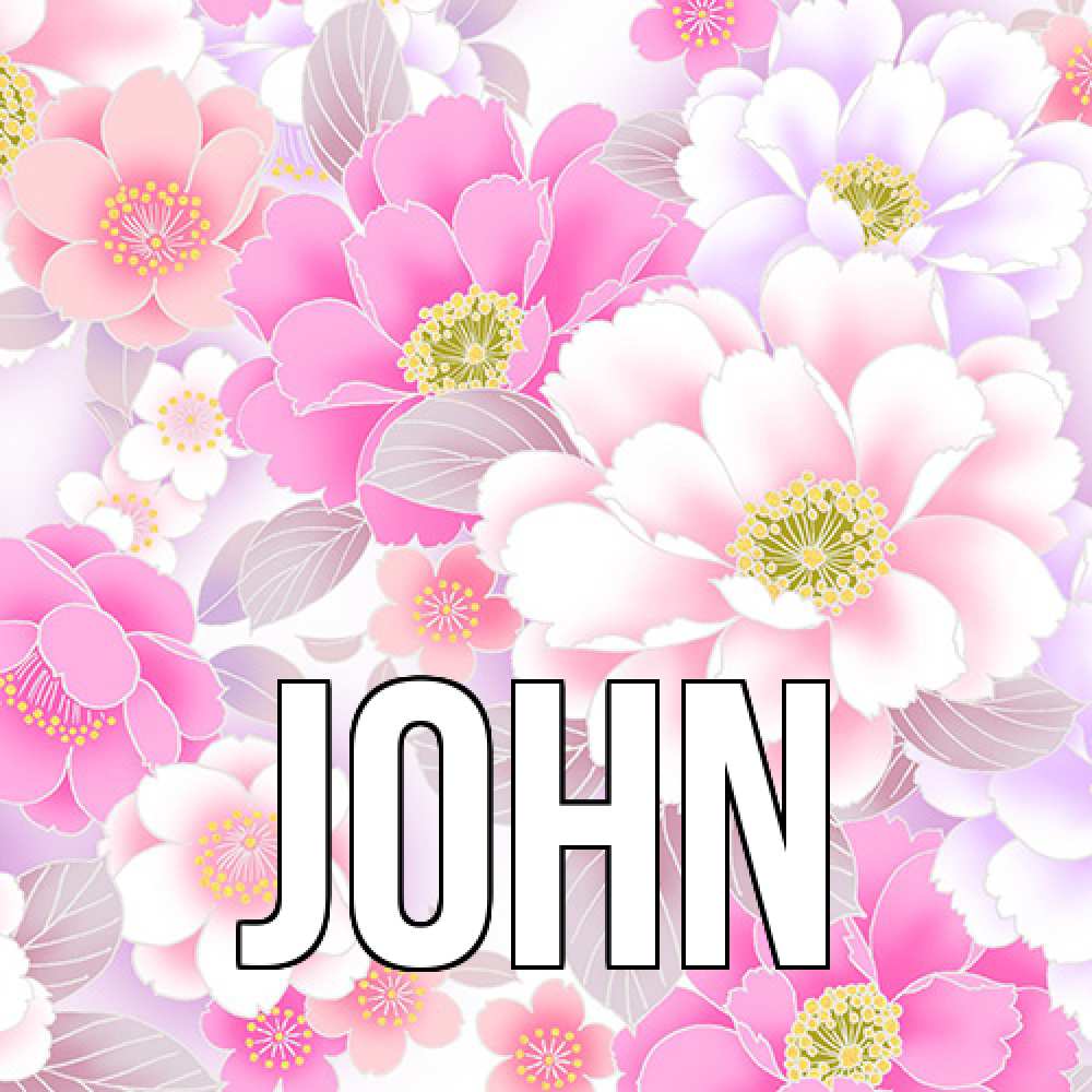 Открытка  с именем. John, Главная  