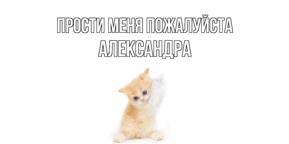 Открытка  с именем. Александра, Прости меня пожалуйста  