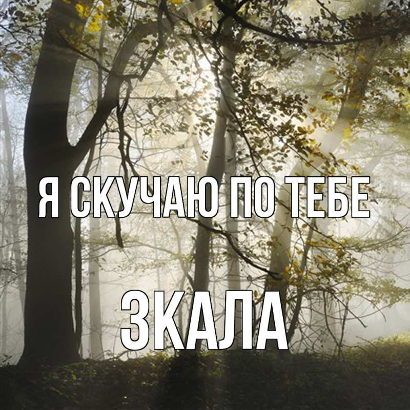 Картинка Я скучаю по тебе, ЗКАЛА