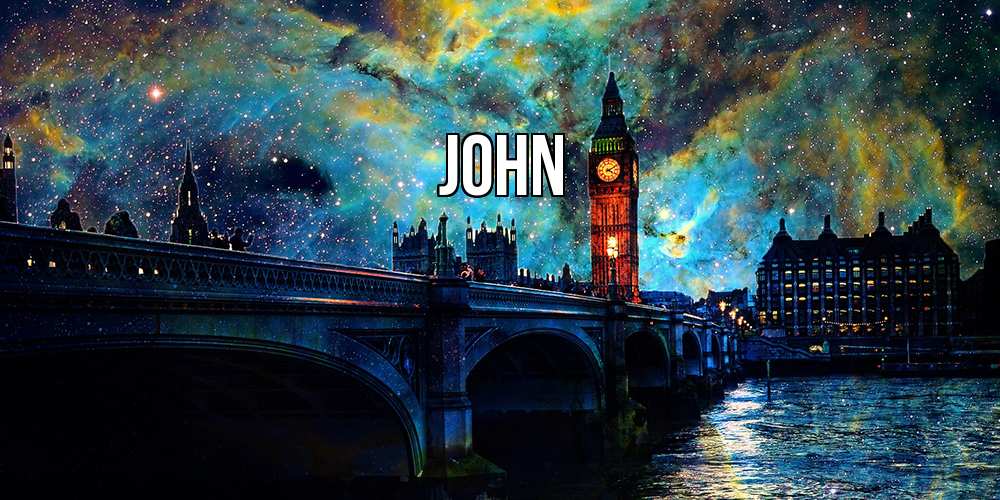 Открытка  с именем. John, Главная  