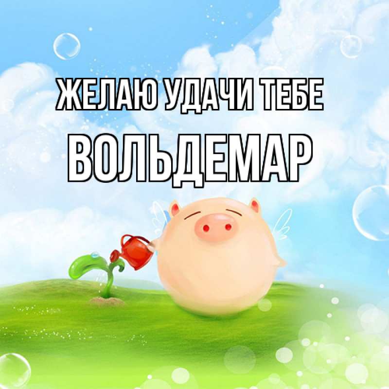 Картинка Желаю удачи тебе, Вольдемар