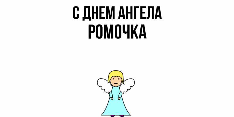 Картинка С днем ангела, Ромочка
