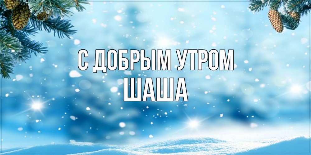 Открытка  с именем. Шаша, С добрым утром  