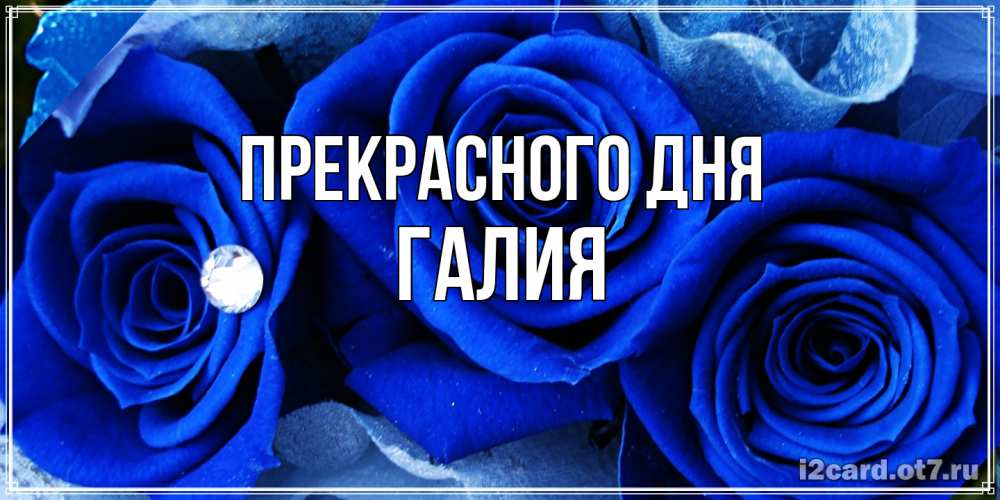 Открытка  с именем. Галия, Прекрасного дня  