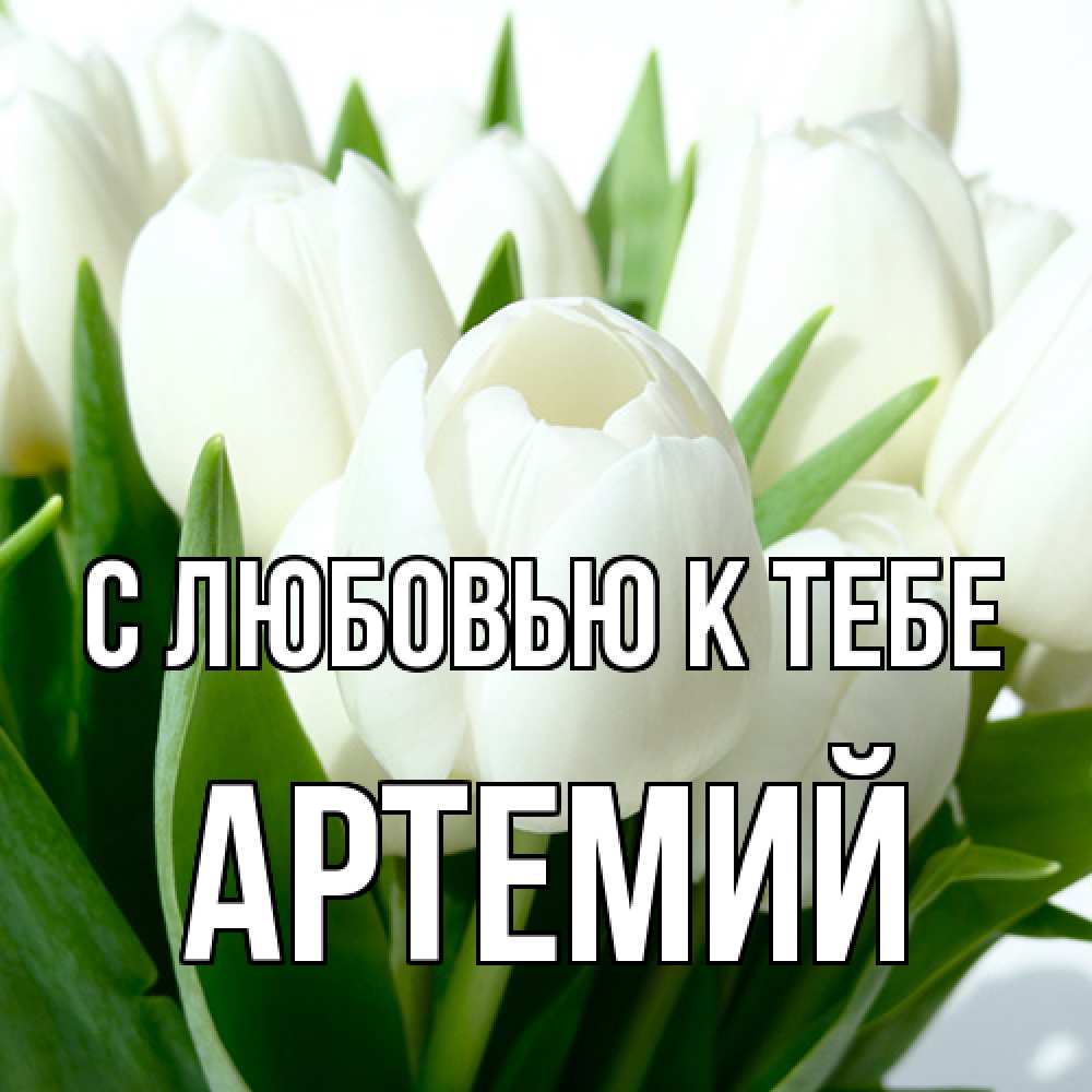 Открытка  с именем. Артемий, С любовью к тебе  