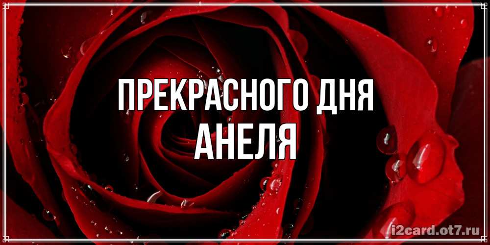 Открытка  с именем. Анеля, Прекрасного дня  