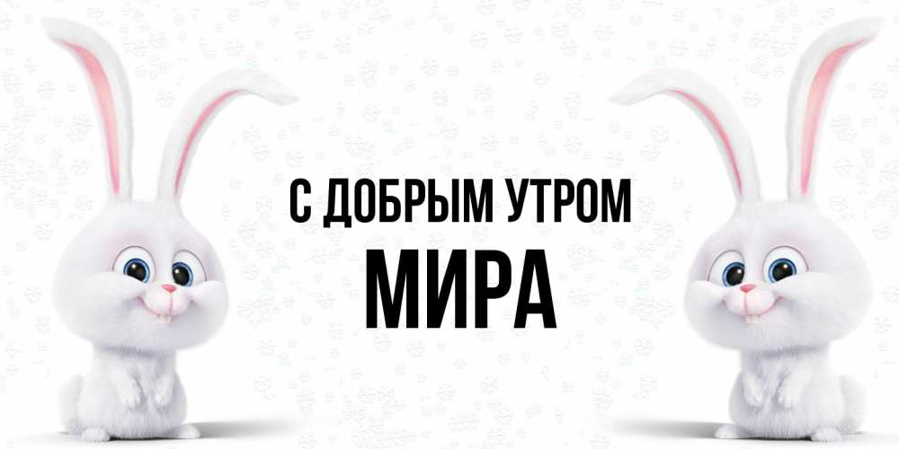 Открытка  с именем. Мира, С добрым утром  