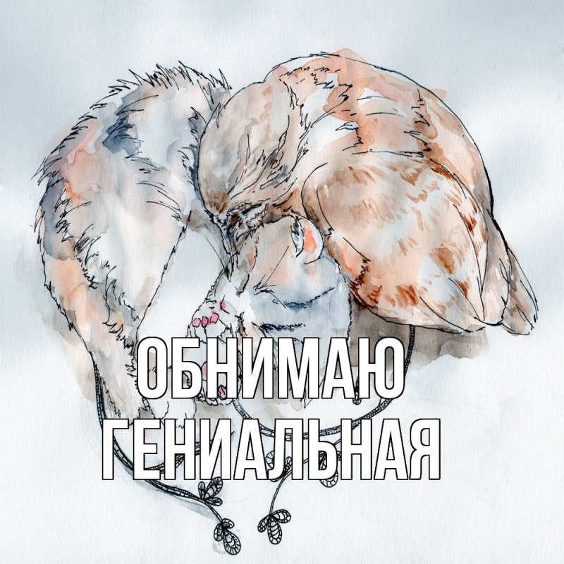 Картинка Обнимаю, Гениальная