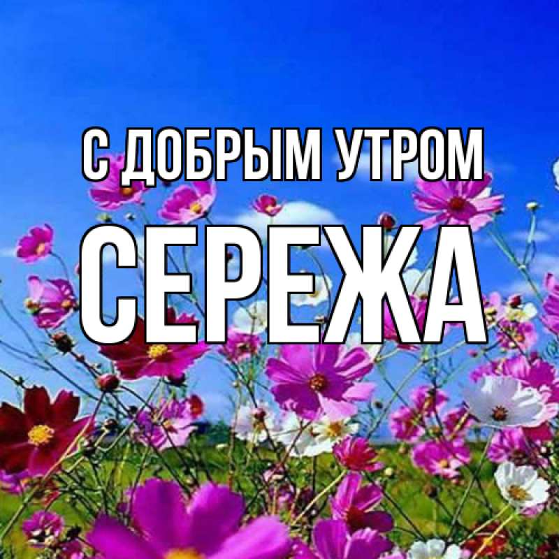 Картинка С добрым утром, СЕРЕЖа