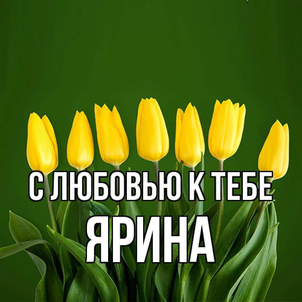 Открытка  с именем. Ярина, С любовью к тебе  