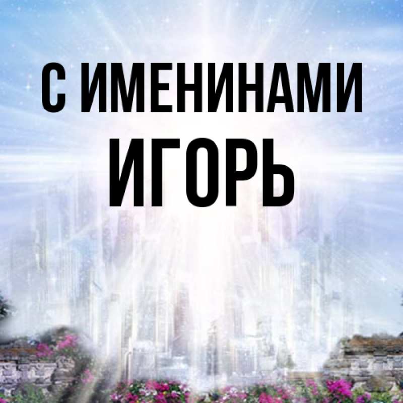 Картинка С именинами, Игорь