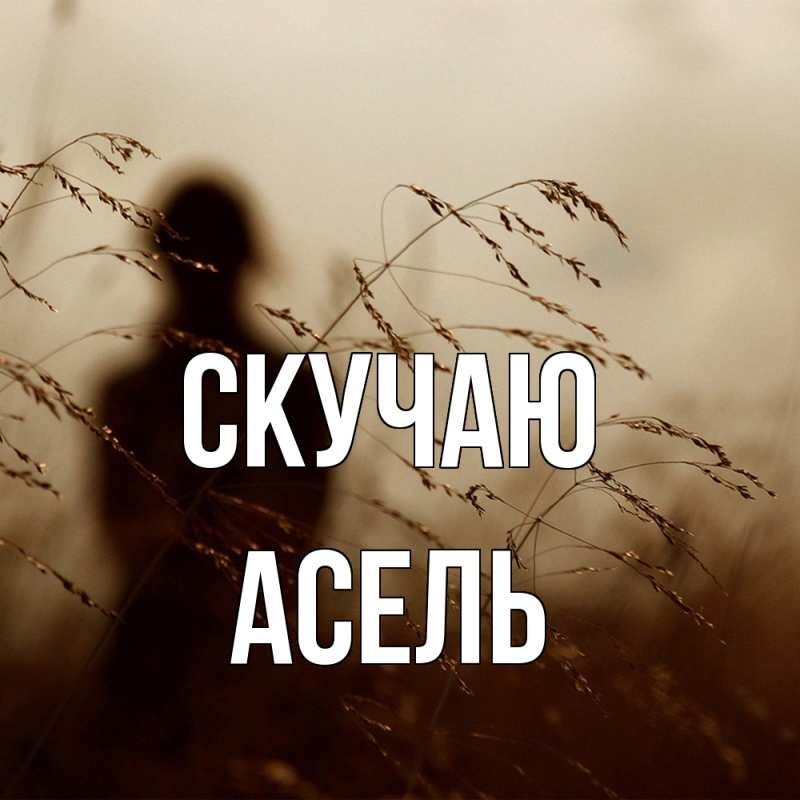 Картинка Скучаю, Асель
