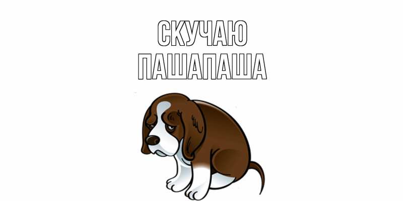 Картинка Скучаю, Пашапаша