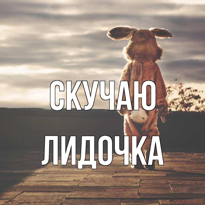 Картинка Скучаю, Лидочка