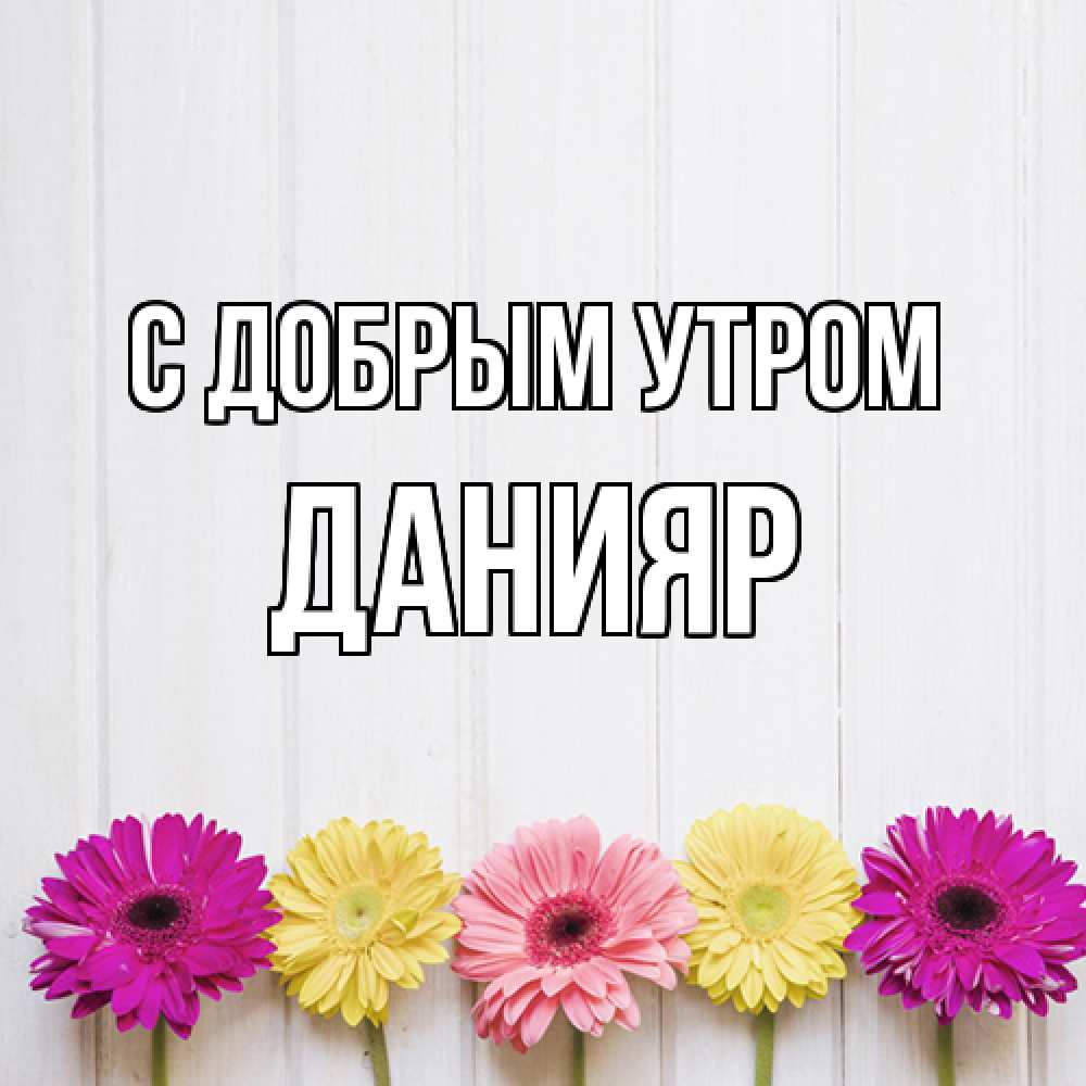 Открытка  с именем. Данияр, С добрым утром  