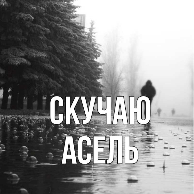 Картинка Скучаю, Асель
