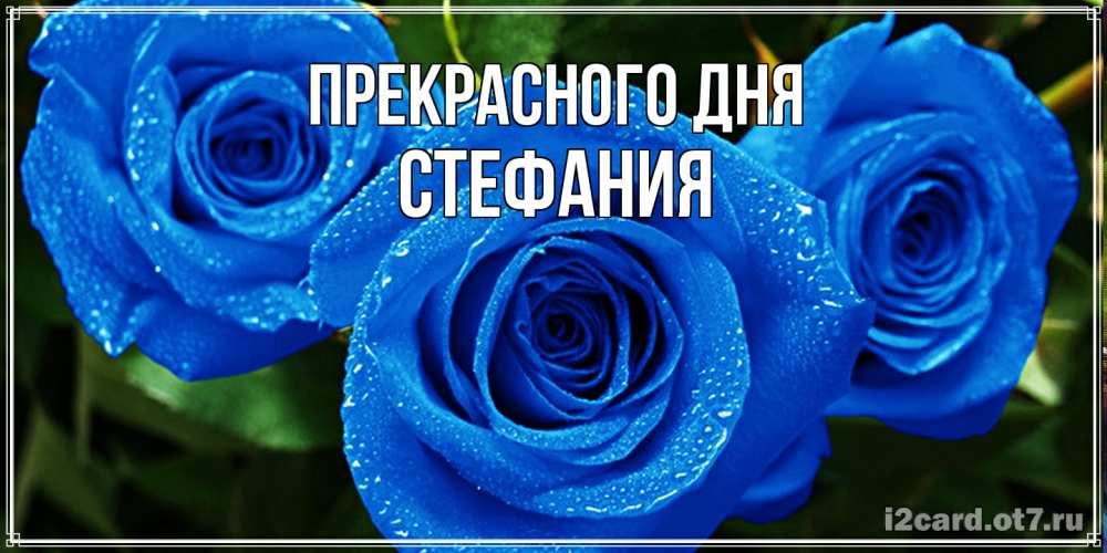 Открытка  с именем. Стефания, Прекрасного дня  