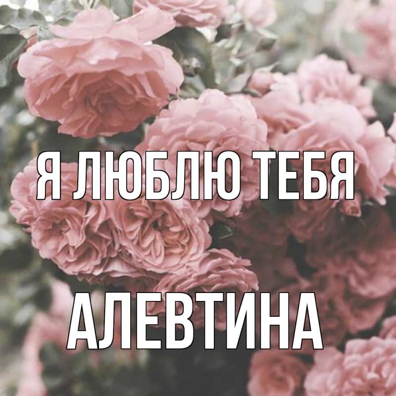 Картинка Я люблю тебя, Алевтина