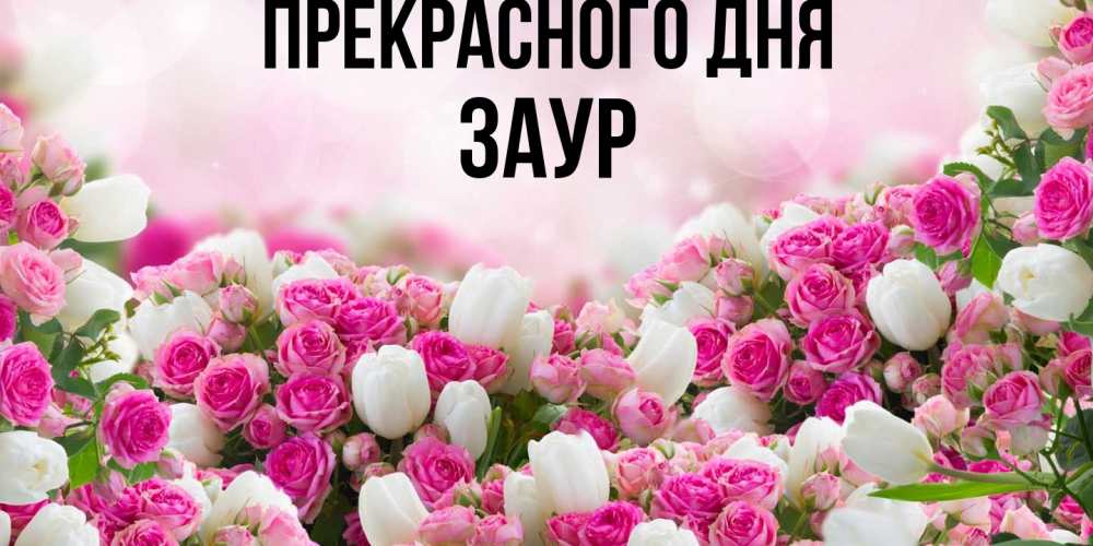 Открытка  с именем. Заур, Прекрасного дня  