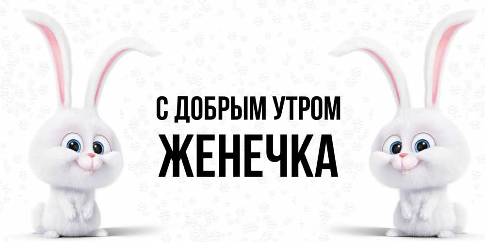 Открытка  с именем. Женечка, С добрым утром  
